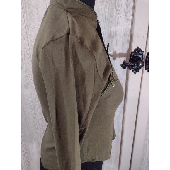 Vintage Reference Point Top Chinese Style Sexy Y2K Large Green Free Shipping! - Picture 5 of 10